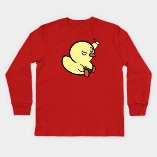 Angry Gamer Duckie Kids Long Sleeve T-Shirt